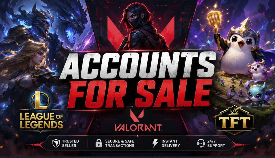 Riot Accounts (LOL, Valorant, TFT)